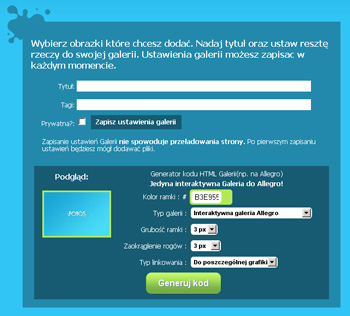 iFotos.pl - Dodawanie galerii